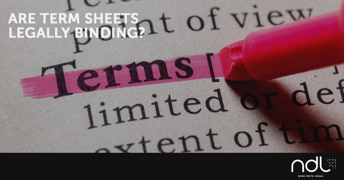 is-a-term-sheet-legally-binding-ndl-melbourne
